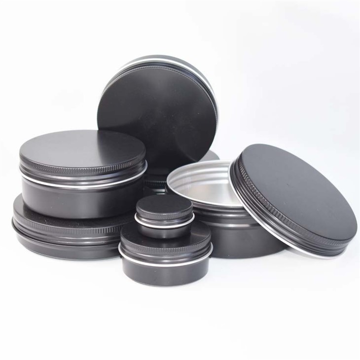 39*18 15ml Black Aluminum Box With Screw Lid