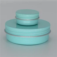 جعبه قلع آلومینیومی فلزی با درب پیچ 60 میلی لیتری برای بسته بندی مومیایی کننده صورت